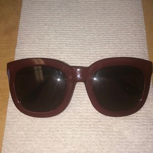 Isaac Mizrahi Red Sunglasses